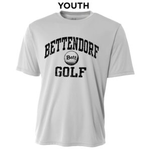 Bett Golf YOUTH Cooling Performance Tshirt-Silver