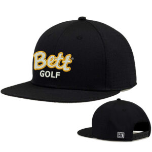 Bett Golf The Game Perforated GameChanger Snapback Cap-Black