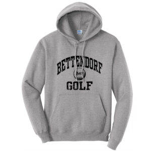 Bett Golf Unisex Fleece Hooded Sweatshirt-Athletic Heather