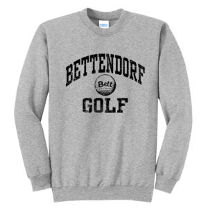 Bett Golf Unisex Fleece Crewneck Sweatshirt-Athletic Heather