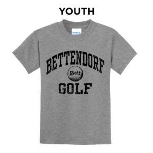 Bett Golf Youth Short Sleeve Tee-Athletic Heather
