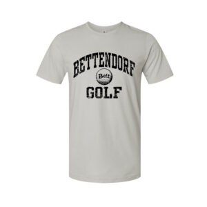 Bett Golf Unisex Premium Short Sleeve Tee-Heather Grey