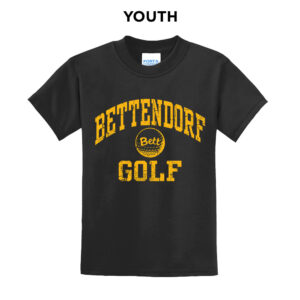 Bett Golf Youth Short Sleeve Tee-Black