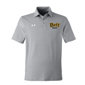Bett Golf Under Armour DRIVE Team Stripe Premium Polo – Mod Grey