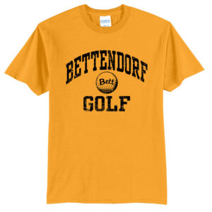 Bett Golf Unisex Short Sleeve tee-Gold
