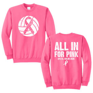 CPU Pink Volleyball Unisex Core Fleece Crewneck Sweatshirt – NeonPink