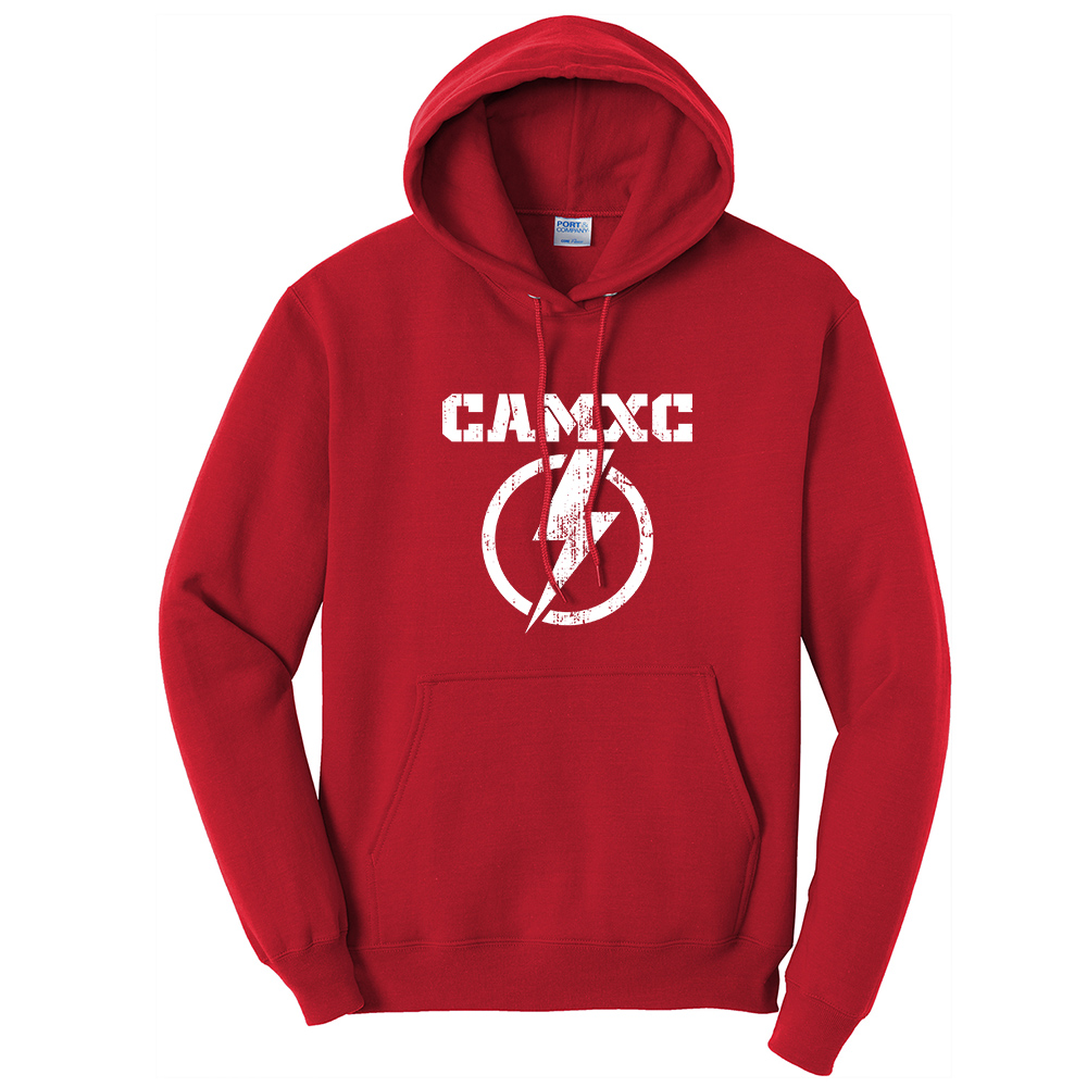 Camanche CC Unisex Classic Core weight Cozy Pullover Hooded Sweatshirt - Red