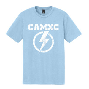 Camanche CC Rah Rah Unisex clothing District Perfect Tri blend Crew Tee – IceBlue