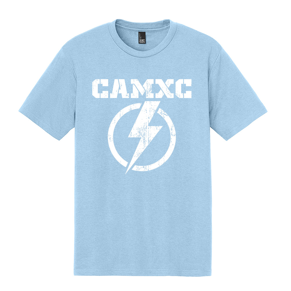 Camanche CC Rah Rah Unisex clothing District Perfect Tri blend Crew Tee - IceBlue