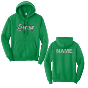 Clinton CC Unisex Fleece Hooded Sweatshirt-Kelly