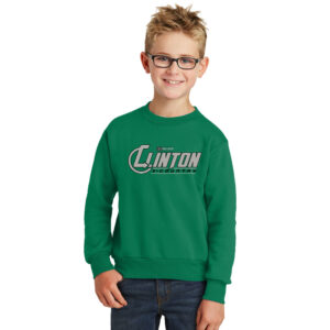 Clinton CC Youth Fleece Crewneck Sweatshirt-Kelly
