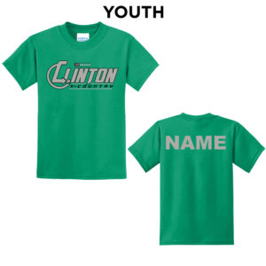 Clinton CC Youth Short Sleeve Tee-Kelly