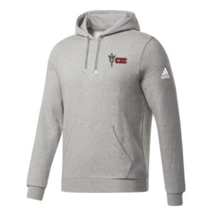 Clinton CC Adidas Fleece Hooded Sweatshirt- MedGrey Heather