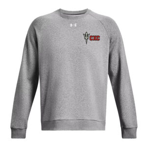 Clinton CC Under Armour UA Rival Fleece Crewneck Sweatshirt-Castlerock (S, M, XL, 2x, 3x)