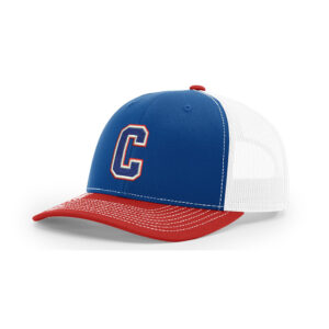 Camanche Richardson Pro Crown Mesh Back Adjustable back cap – RoyalWhiteRed