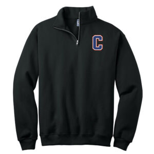 Camanche JERZEES Nublend Unisex Cadet Collar Sweatshirt – Black