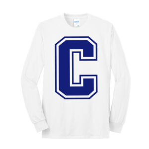 Camanche Unisex Long Sleeve Core Blend T Shirt – White