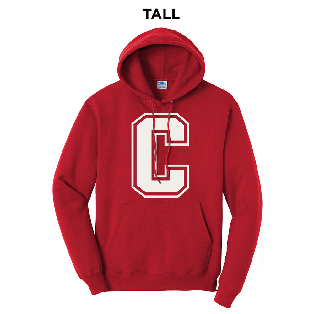 Camanche TALL Classic Pullover Hooded Sweatshirt - Red