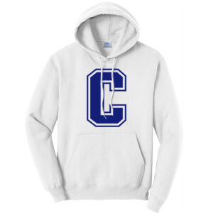 Camanche Unisex Classic Core weight Cozy Pullover Hooded Sweatshirt – White