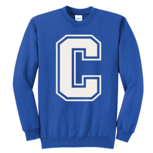 Camanche Unisex Core Fleece Crewneck Sweatshirt – Royal