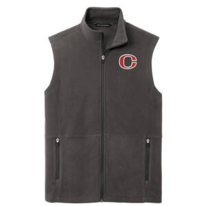 Clinton Community Schools Port Authority Accord Microfleece Vest Men-Pewter