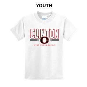 Clinton Community Schools Youth Short Sleeve Tee-White