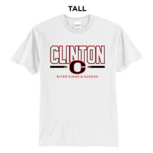 Clinton Community Schools Tall Short Sleeve Tee-White