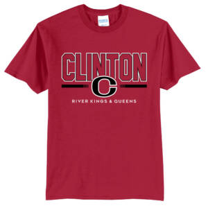 Clinton Community Schools Unisex Short Sleeve Tee-Red