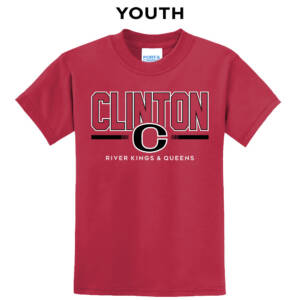 Clinton Community Schools Youth Short Sleeve Tee-Red