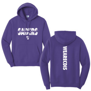CD Intermediate Unisex Fleece Hooded Sweatshirt-Purple