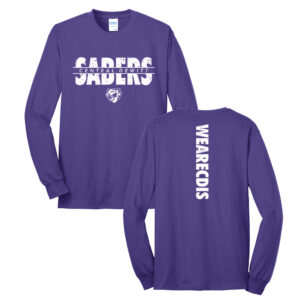 CD Intermediate Unisex Cotton Long Sleeve Tee-Purple