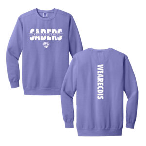 CD Intermediate Unisex Comfort Colors Garment-Dyed Fleece Crew-Violet