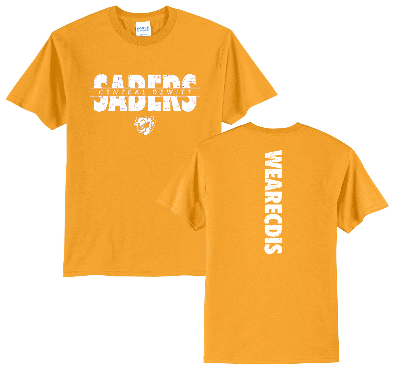 CD Intermediate Unisex Short Sleeve Tee-Gold