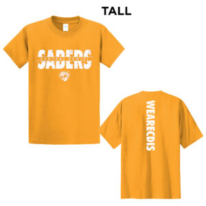 CD Intermediate Tall Cotton Short Sleeve Tee-Gold (LT, XLT)