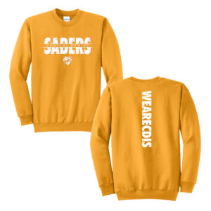 CD Intermediate Unisex Fleece Crewneck Sweatshirt-Gold