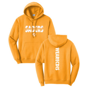 CD Intermediate Unisex Fleece Hooded Sweatshirt-Gold