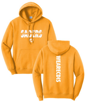 CD Intermediate Unisex Fleece Hooded Sweatshirt-Gold