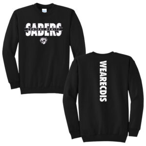 CD Intermediate Unisex Fleece Crewneck Sweatshirt-Black