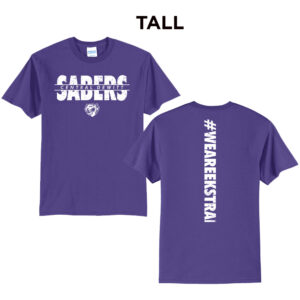 CD Sabers Ekstrand Tall Short Sleeve Tee-Purple