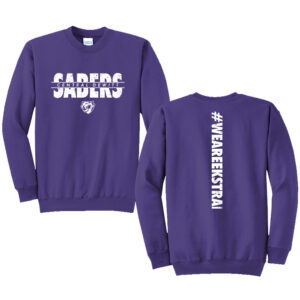 CD Sabers Ekstrand Unisex Fleece Crewneck Sweatshirt-Purple
