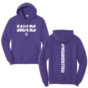 CD Sabers Ekstrand Unisex Fleece Hooded Sweatshirt-Purple