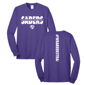 CD Sabers Ekstrand Unisex Cotton Long Sleeve Tee-Purple