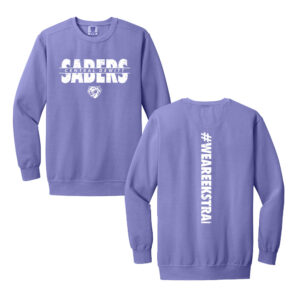 CD Sabers Ekstrand Unisex Comfort Colors Garment-Dyed Fleece Crew-Violet
