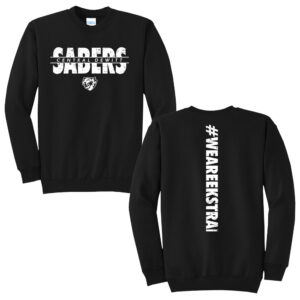 CD Sabers Ekstrand Unisex Fleece Crewneck Sweatshirt-Black