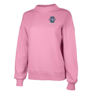 Camanche Cheer Charles River Women’s Willow Mock-Neck Sweatshirt-Pink