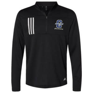 Camanche Cheer Adidas 3-Stripes Double Knit 1/4 zip pullover Men-Black