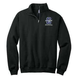 Camanche Cheer JERZEES Unisex Nublend Cadet Collar Sweatshirt-Black