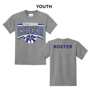 Camanche Cheer Youth Short Sleeve T Shirt – Athletic Heather