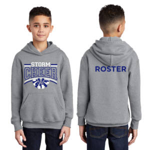 Camanche Cheer Youth Hooded Sweatshirt – athletic heather