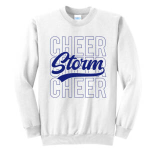 Camanche Cheer Unisex Core Fleece Crewneck Sweatshirt – White